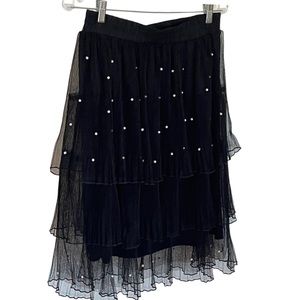 Mesh skirts with Pearls